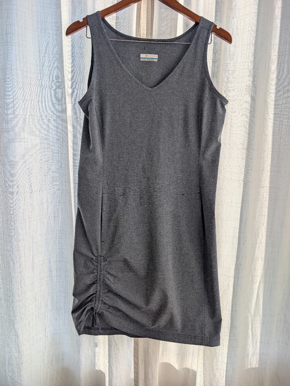 Columbia Sleeveless V-Neck Gray Tank Dress